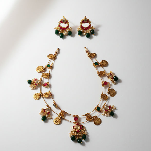 Multiline Charms Invisible Necklace