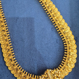 Antique Peacock Kasu Mala Necklace Set