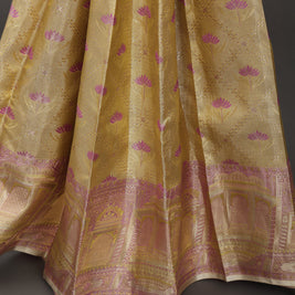 Regal Gold and Lilac Kanchipuram Silk Saree