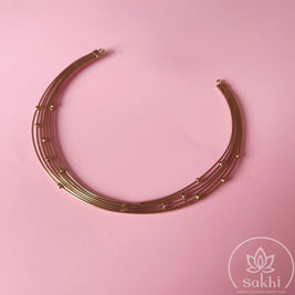 Multi-Strand Victorian Wire Choker Necklace
