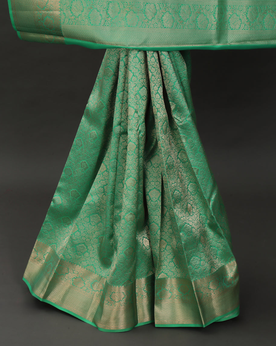 Pastel Green Kanchipuram Silk Saree