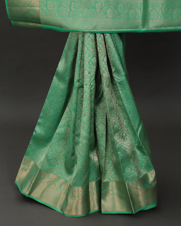 Pastel Green Kanchipuram Silk Saree